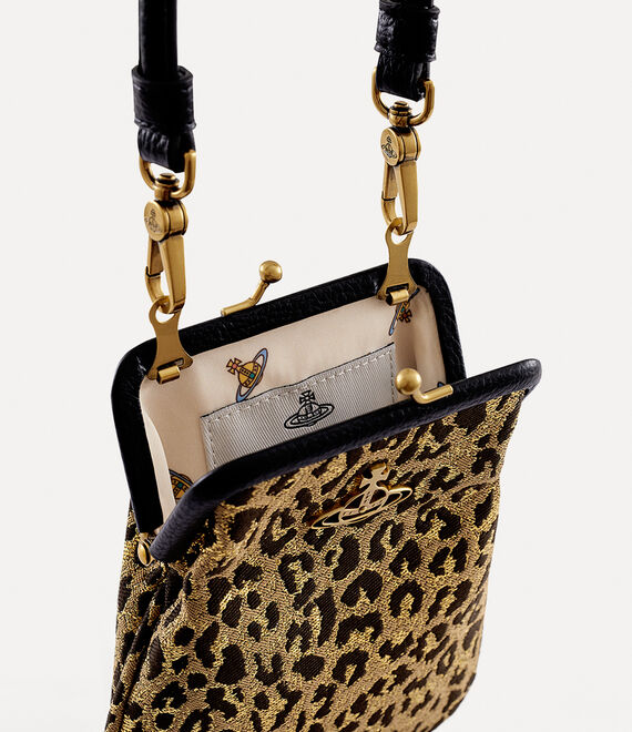 Vivienne Westwood Tessa Chain Purse in BROWN